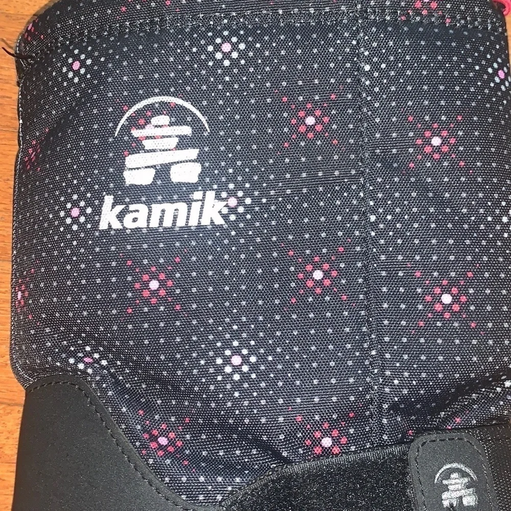 Kamik Girl’s Rocket 2 Black and Pink Winter Snow Boots Size‎ Six